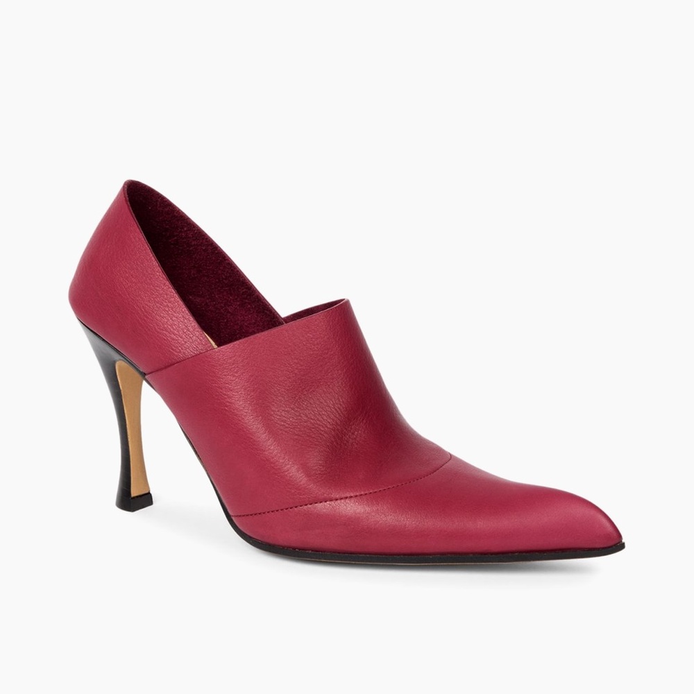 NEW LOEWE Red Folded Leather Pumps 90mm Sculptural Heel EU 40 NWT